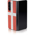 Denmark Flag Distressed Galaxy Z Fold5 5G Skin